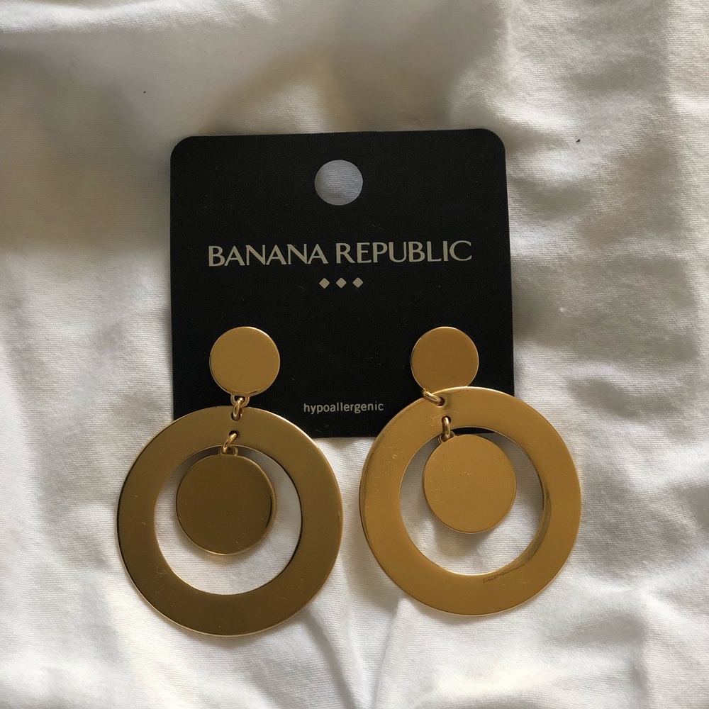 J.Crew Gold Geometric Earrings